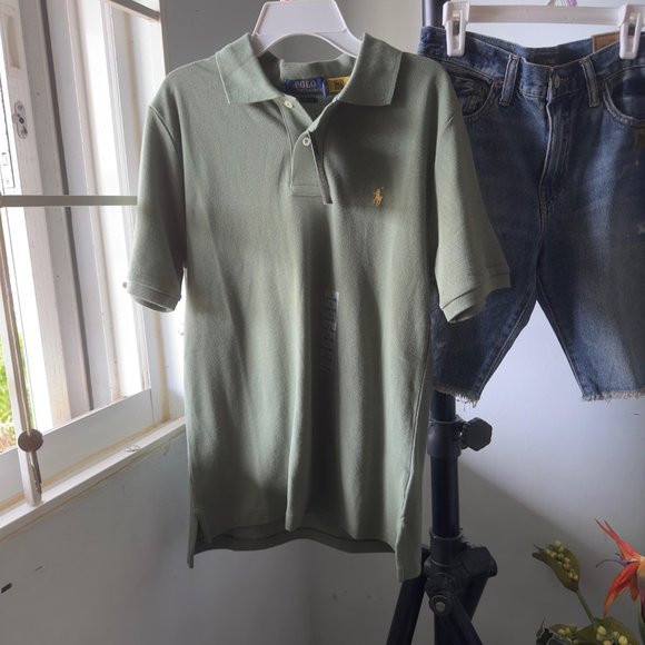 NWT POLO RALPH LAUREN BIG BOYS 14-16 LOT POLO SHIRT + jean SHORTS YOUTH - Picture 2 of 8
